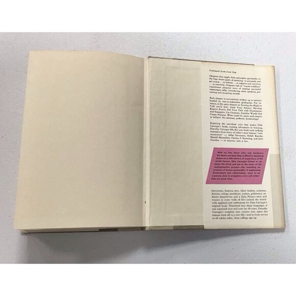 The Quick and Easy Way to Effective Speaking Dale Carnegie Copyright 1962 📖 - Picture 3 of 5